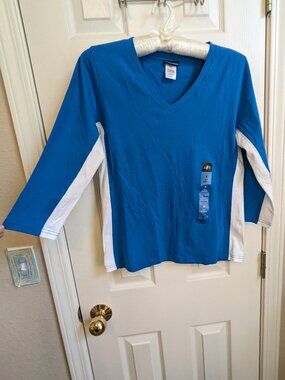 💗 NordicTrack New Long Sleeve Color Block Tee Shirt